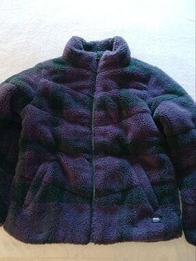 NWOT Sz.S Womens Vans Foundry Plaid Hile Pile Puff Jacket